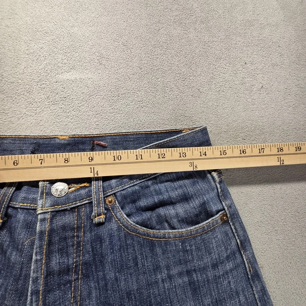 Vintage Levis 501 Jeans Mens Blue Selvedge LVC Straight‎ Button Fly Fits 28x29